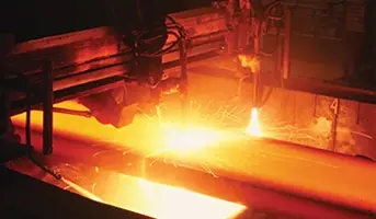 Iron, hot, sparks